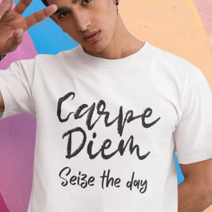 Dark Academia Carpe Diem Vintage Typografie T-Shirt