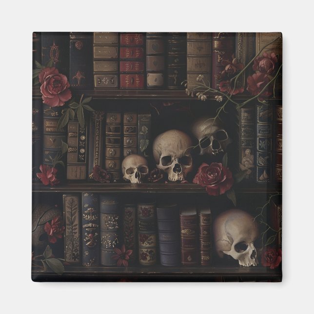 Dark Academia for Book Lovers Magnet (Vorne)