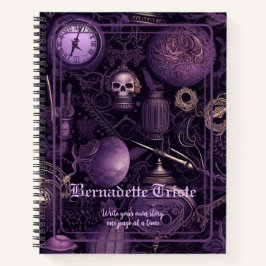 Dark Academia Goth Ästhetik Name Sentiment Notizbuch