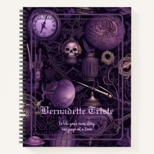 Dark Academia Goth Ästhetik Name Sentiment Notizbuch