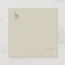 Dark Academia Ink Pot – Minimalist Vintage Library Begleitkarte