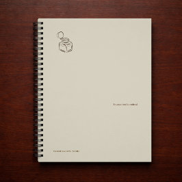 Dark Academia Ink Pot – Minimalist Vintage Library Notizbuch