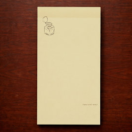 Dark Academia Ink Pot – Minimalist Vintage Library Post-it Klebezettel