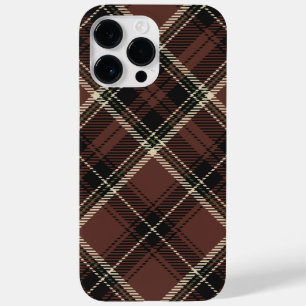 Dark Academia Kastanienbraun Kariert Case-Mate iPhone 14 Pro Max Hülle