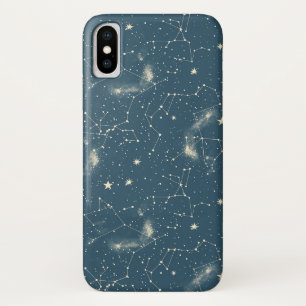 Dark Academia Navy Elfenbein Mond Konstellationska Case-Mate iPhone Hülle