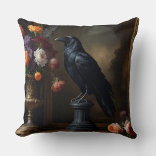 Dark Academia Raven Kissen