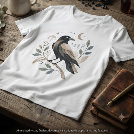 Dark Academia Skandinavien Holzkohle Rabe Tri-Blend Shirt