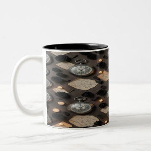 Dark Academia Taschenuhr Tasse