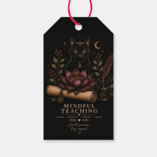 Dark Academia Teacher Gift Tag | Mindful Teaching  Geschenkanhänger