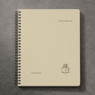 Dark Academia – Tintenfass Kunst Introvertiertes Notizblock