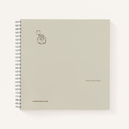Dark Academia Tintenfass – Minimalistische Vintage Notizbuch