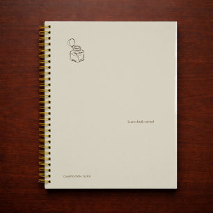 Dark Academia Tintenfass – Minimalistische Vintage Planer