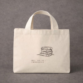 Dark Academia – Vintage Buchkunst | Geschenk für I Mini Stoffbeutel