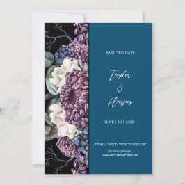 Dark Aesthetic Goth Wedding Bouquet Einladung