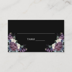 Dark Aesthetic Goth Wedding Bouquet Platzkarte