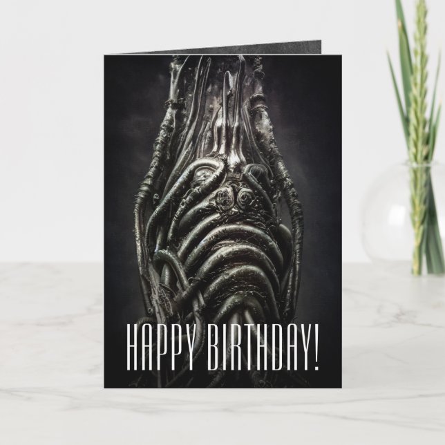 Dark Alien Statue eines antiken Eldritch-Horrors Karte (Vorderseite)