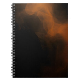 Dark Amber Smoke Abstract Art Notebook Notizblock