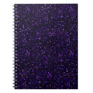 Dark Amethyst Purple Glitter Notizblock