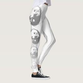 Dark and Gothy Misty Yin Yang Vampire Skull Leggings
