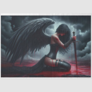 Dark Angel Battle Tissue Paper Seidenpapier