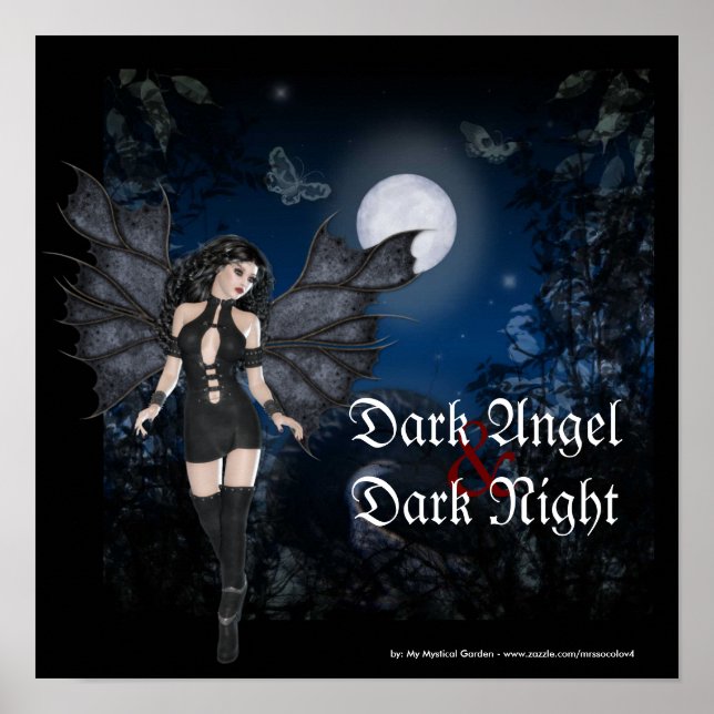 Dark Angel & Dark Night Fantasy Poster/Print Poster (Vorne)