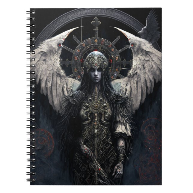 Dark Angel Gothic Fantasy Art Notizblock (Vorderseite)