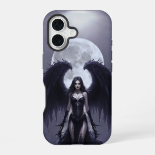 Dark Angel Gothic Moon – Mystische Fantasy-Kunst iPhone 16 Hülle