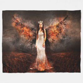 Dark Angel Personalizable Fleecedecke