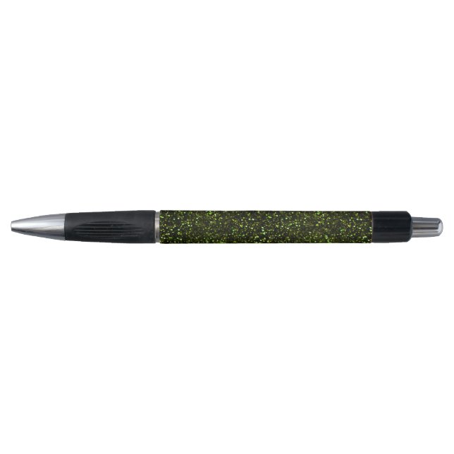 Dark Apple Green Glitzer Kugelschreiber (Vorderseite)