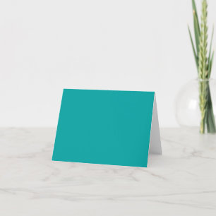Dark Aqua Blue Green Fashion Color Trend Blank Karte