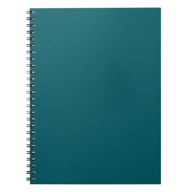 Dark Aquamarin Green Notebook Notizblock (Vorderseite)