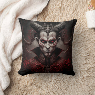 Dark Art Zorniger Teufel Motiv Kissen