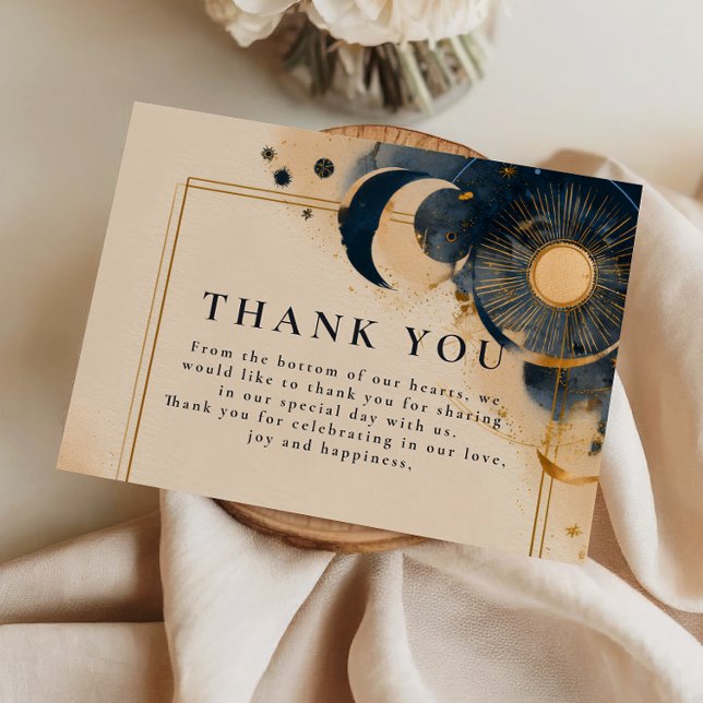 Dark Astrology Wedding Dankeskarte (Von Creator hochgeladen)