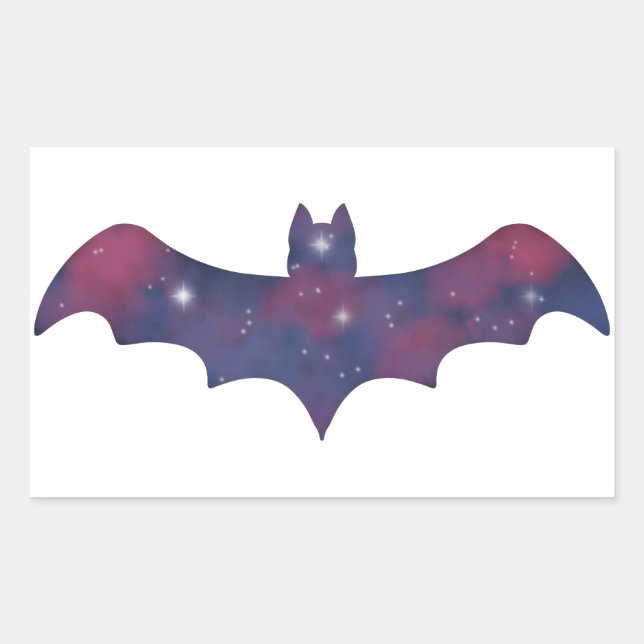 Dark Bat Starscape Sticker (Vorderseite)