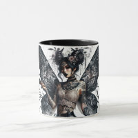 Dark Beauty Gothic Asian Fee Tattoos & Whip