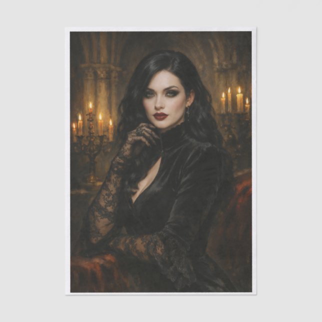 Dark Beauty  Seidenpapier (Vorderseite)