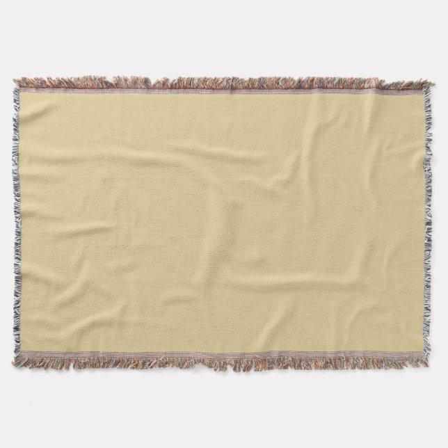Dark Beige Throw Blanket Decke (Vorderseite)