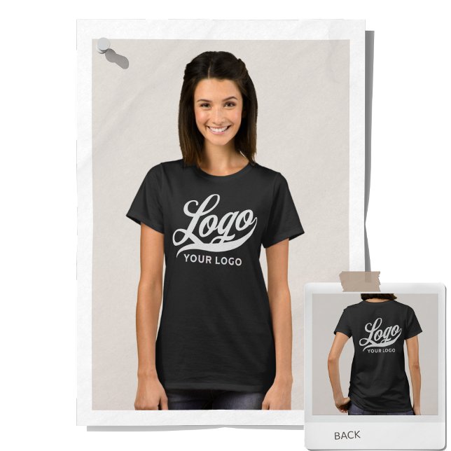 Dark Black Company Logo Swak Business Women T-Shirt (Von Creator hochgeladen)