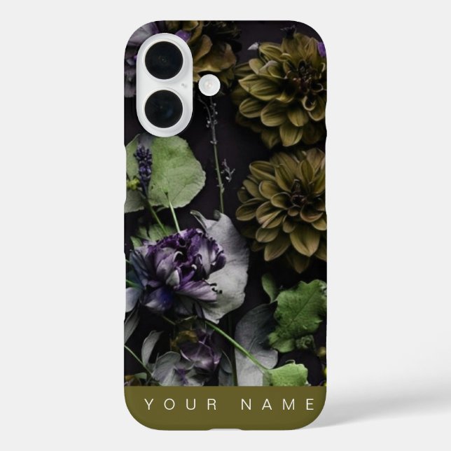 Dark Bloom Antique Case-Mate iPhone Hülle (Rückseite)