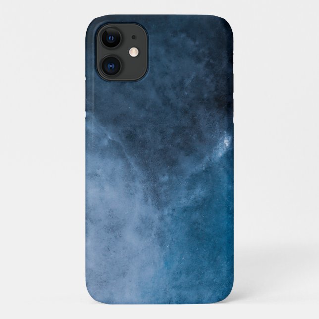 Dark Blue Abstrakt Art Foto Case-Mate iPhone Hülle (Rückseite)