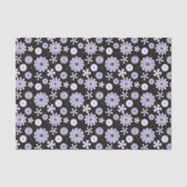 Dark Blue Abstrakt Blume Seidenpapier