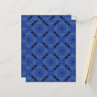 Dark Blue Abstrakt Pattern 22.0 Scrapbook Paper