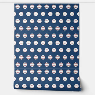 Dark Blue Baseball-Hintergrundpapier Tapete