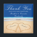 Dark Blue Beach Hochzeit 2 Herzen im Sand Magnet<br><div class="desc">Dieser dunkelblaue Strand ist eine perfekte Gastgeschenk Hochzeit für Hochzeiten von 2 Herzen im Sand Magnet. Unsere Blue Hearts on the Beach Hochzeitsprodukte sind auf einer großen Auswahl an Produkten für die perfekte maßgeschneiderte Hochzeit am Strand erhältlich.</div>