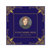 Dark Blue Calling Card mit Metallic Gold