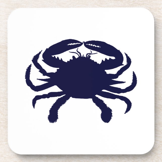 Dark Blue Crab Untersetzer (Vorderseite)