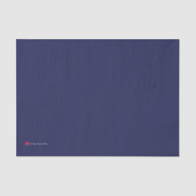 Dark Blue Decoupage Matching Seidenpapier (Vorderseite)