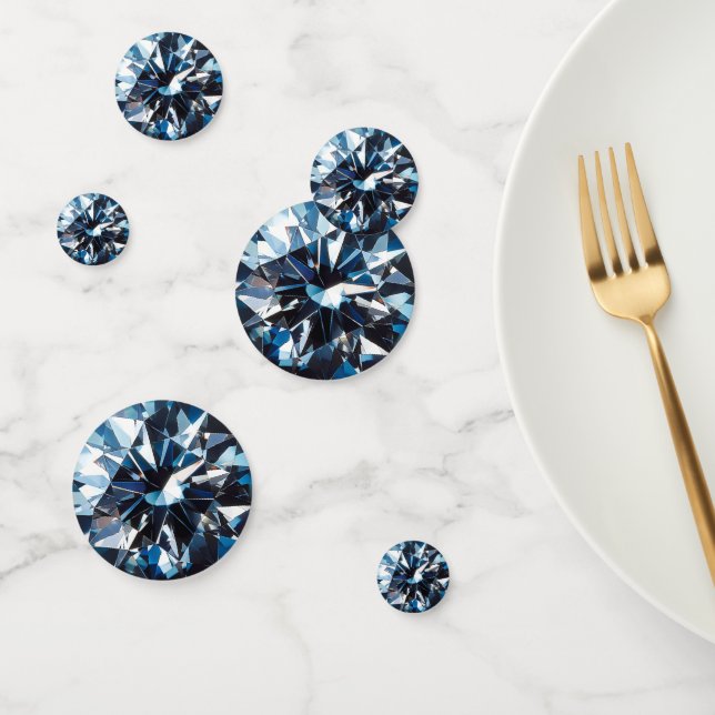 Dark Blue Diamond Muster Konfetti (Gruppe)