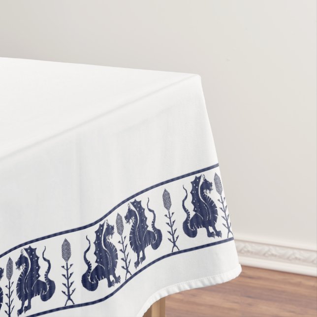 Dark Blue Dragons Tablecloth Tischdecke (Beispiel)
