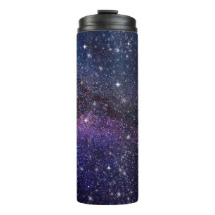 Dark Blue Galaxy Starry Night Thermal Tumbler Thermosbecher